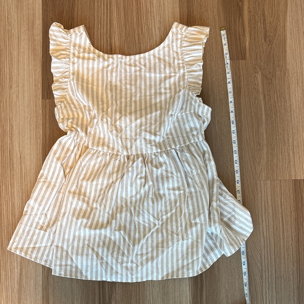 SHEIN Beige Striped Tank Top